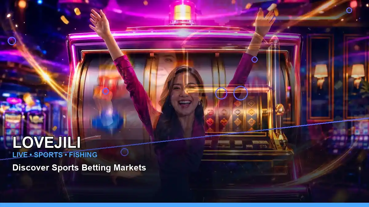 LOVEJILI night online slot games featuring an adult Filipina casino host with a centered composition